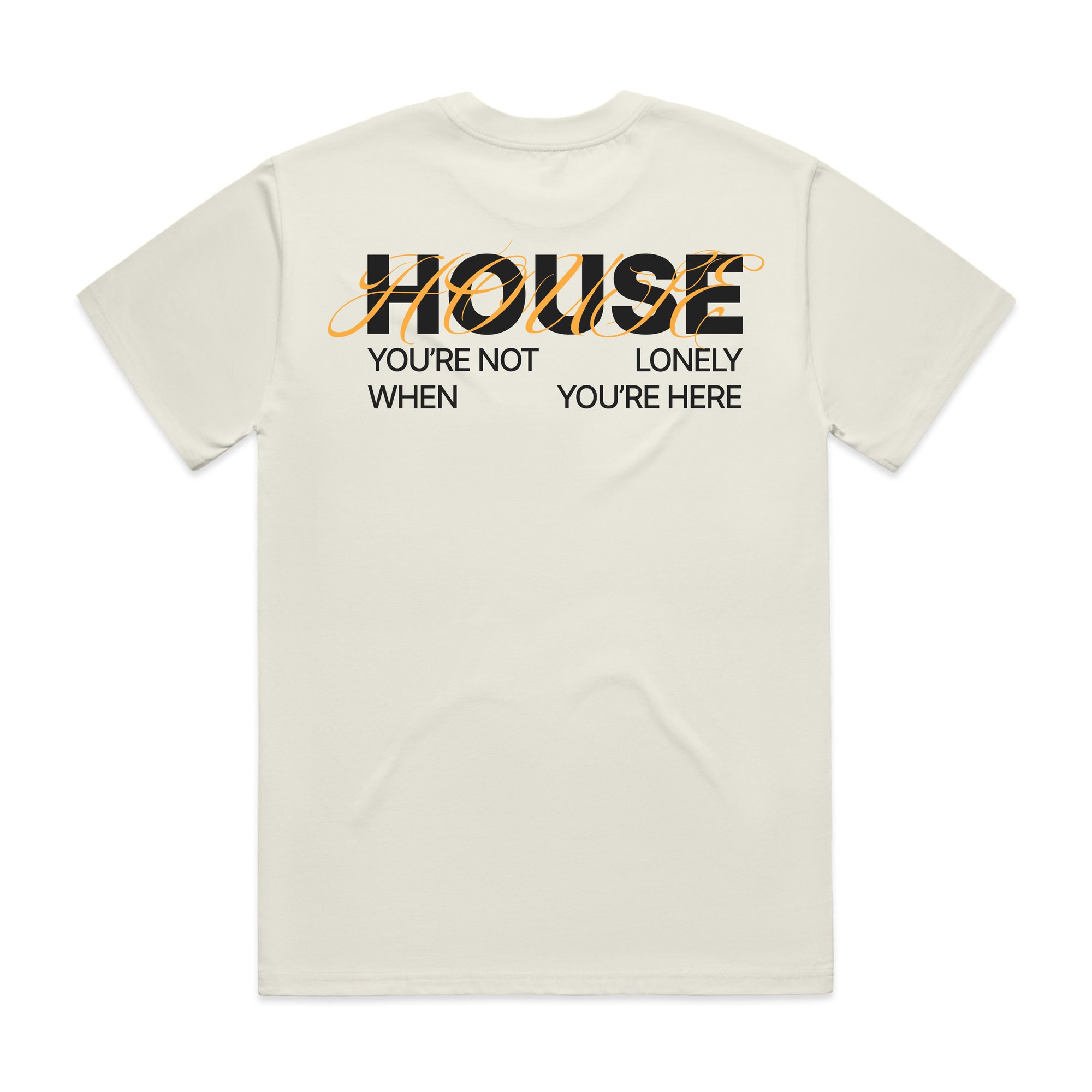 HOUSE OF HARLŌW T-SHIRT (8.2 OZ. CREAM/BLACK)